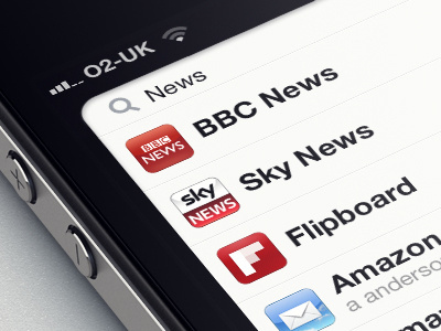 iOS Search Tweaks mock up app apple ios iphone search spotlight ui ux