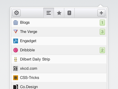 Feeder popup chrome extension dropdown extension feeder feedreader light popup rss rss feed reader
