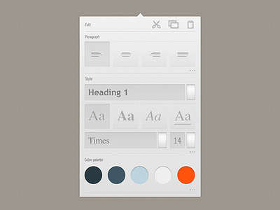 contextual [Spatula] editing select ui