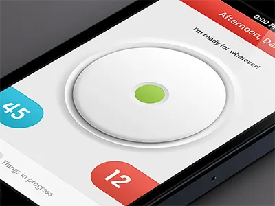 Big & Bold big bold button circle ios iphone iphone5 numbers simple