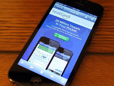 SeatGeek Email app button green html email interactive ios iphone map newsletter proxima nova responsive rwd seatgeek sports tickets