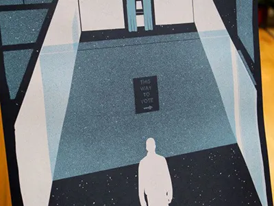 Voting Rights Poster civic color design id ncr nebraska nebraskan omaha oxide photo poster reform rights show texture vote voting