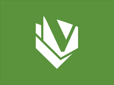 Vanguard Veneer Logomark green identity logomark logotype shield vangaurd veneer