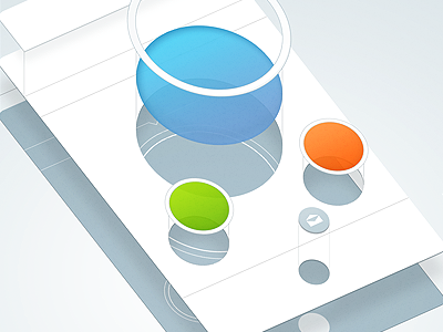 Inside the Circle app circle iphone location mobile print ui