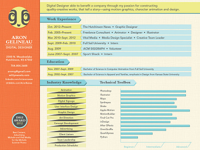 Aron Renee Resume designer digital resume