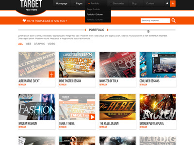 Target15 - PSD Theme (Portfolio Layout) agency art business company corporate creative css3 design dropdown fashion html5 layout modern multipurpose portfolio professional psd layout psd webdesign responsive retina retina ready site layout slider software template themeforest web project webdesign website wordpress