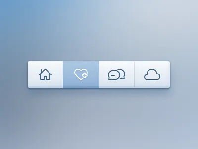 Toolbar chat cloud discussions download home icons like menu pakistan plus psd source toolbar ui design