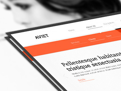 Aviet arvik aviet clean minimal psd theme web design website