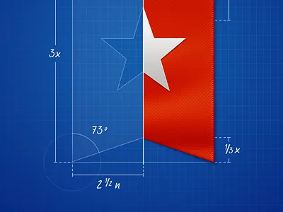 Wunderlist Ribbon Blueprint blueprint ribbon star texture wunderlist