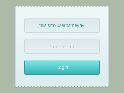 Turquoise login PSD free login psd turquoise ui