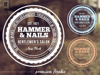 Retro Badge (freebie) badge logo monochromatic print retro stamp sticker vintage