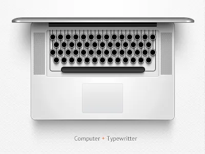 Mac Typewriter fun macbook pointless psd typewriter