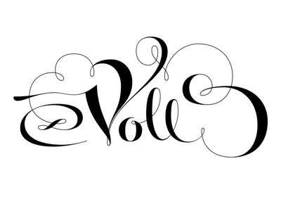 Voll auf die 13 lettering