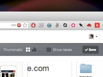 Dropmark / Filtering & Sorting app dropmark ui web
