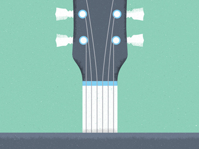 Battle of the Corporate Bands band event guitar illustration music poster shredder texture