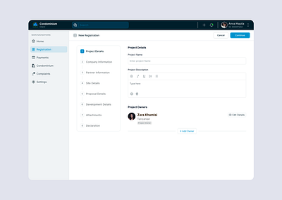 Stepper Form - Property Management property stepperform