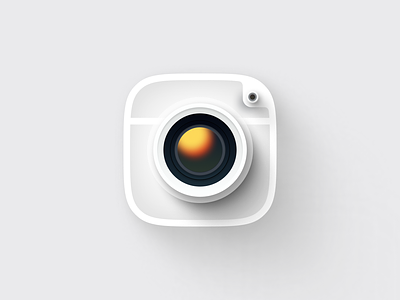 Camera App Icon app camera figma icon iconography illustration ios lens logo minimal photocamera ui ux vector