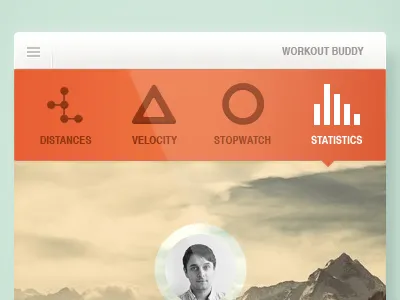 Workout Buddy app iphone minimal ui workout