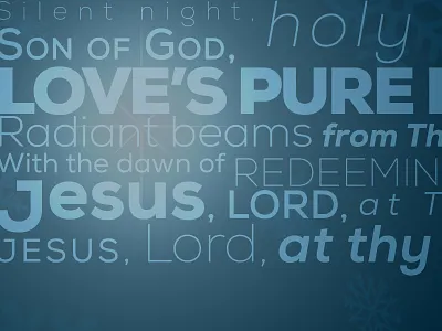 Christmas Card christmas dark light radiant silent night snow song star verse