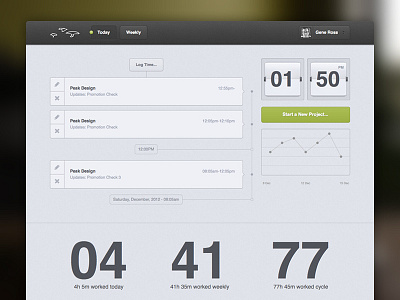 Time System 2.0 design elegant seagulls type typography ui web website