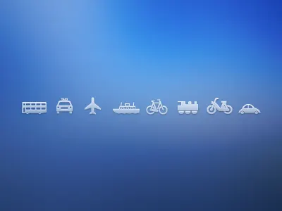 Transport Icons bus car download free free icons freebie icon download icons illustration motorbike plane psd transport transport icons vector