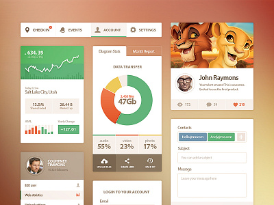 Ui Kit button clean diagram flat form glyph graph icon interface kit light like login mail menu metro navigation pie pin player profile share social status ui video weather white
