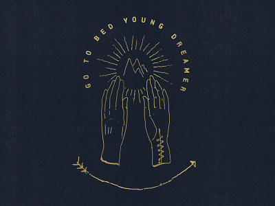 Young Dreamer hand drawn illustration sketch