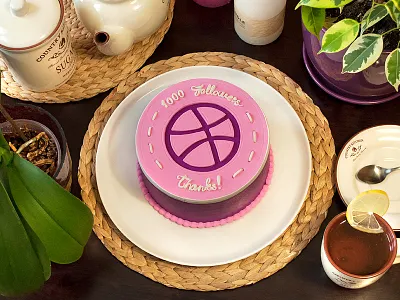 1K followers, Thanks! cake followers