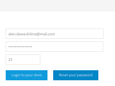 Simplified Login admin blue clean gray interface login metro metro ui simple ui white