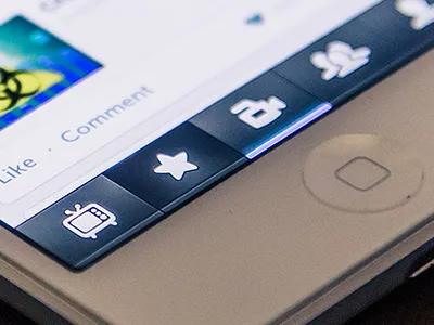 Tab Bar Telly v1.3 apple device interface ios ipad iphone itunes mobile telly tv ui ux video