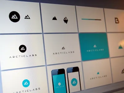 Arcticlabs Identity arctic blue branding clean flat identity logo minimal