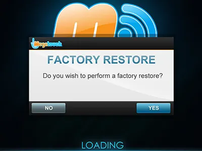 Pop Up Machine Load Screen button control panel error message pop up ui