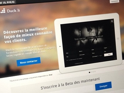 Duckli App app duckli form ipad single page survey webapp