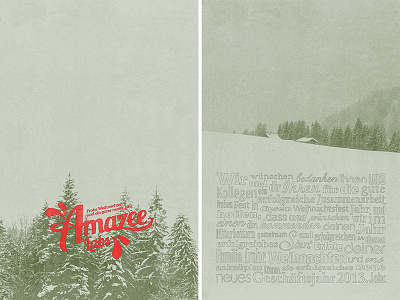 Christmas Card 2012 card christmas design green greeting holiday print red snow typography