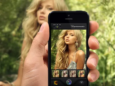 Hipstamatic iPhone App concept app application bar cam camera design filters girl hipstamatic interface ios iphone leather lens mobile moscow photo pics psd russia shot skeuomorph skeuomorphism ui
