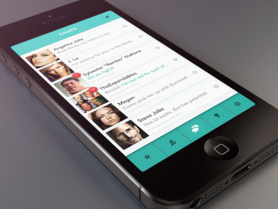 WhatsApp re-design app apple green ios iphone5 mobile re design ui ux whatsapp white