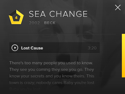 Review widget design music review ui ux web widget