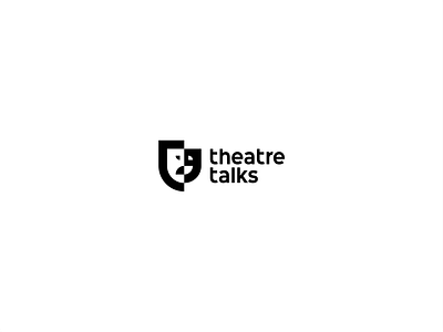 Theatre Talks actor art branding brandits community conversation exhibition logo mask minimal performance play quote show stage symbol talk theatre type typography