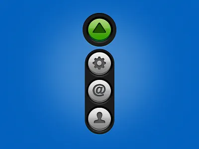 Mini Nav enzudesign glossy navigation widget