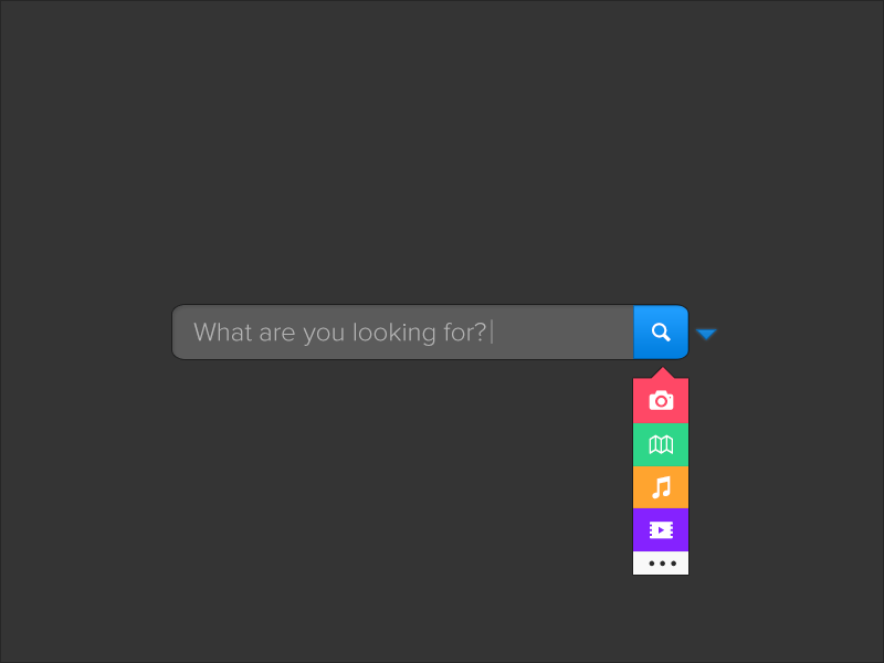 Search Box animated box dark dropdown entypo freebie gif icons psd search