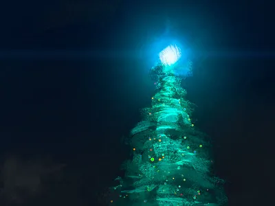 Merry Christmas illustration painting