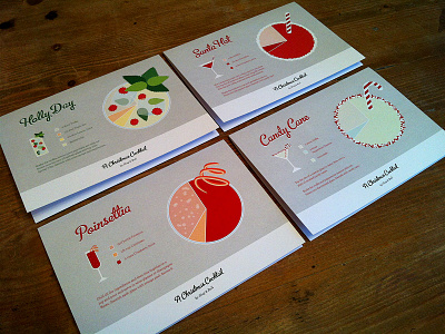 Christmas Cards christmas cocktails illustration slug and bull