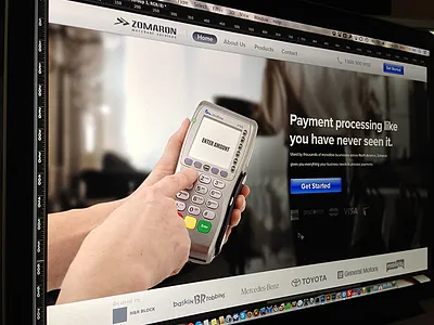 Homepage banner blue brands corporate credit credit card get started homepage phone processors selected terminal ui web website