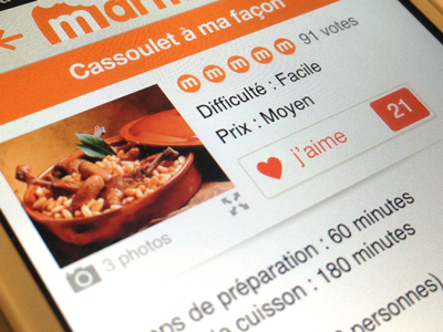 Like button cook food icon ios iphone like marmiton orange pixelmator recipe retina sketch sketchapp ui zoom