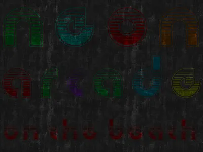 Neon Arcade Shirt Idea concept fabric faded idea retro shirt