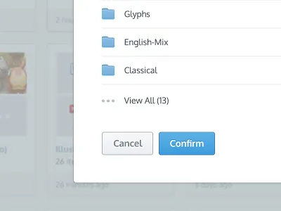 Copy files... account button files icons jumpshare load menu progress select settings ui user ux