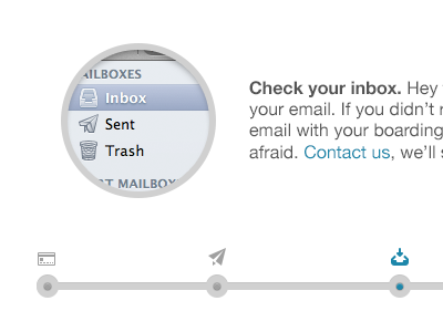 Passboard landing page airplane boarding clean email facebook flight landing landing page page passbook simple tickets twitter ui web