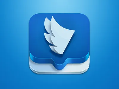 Supersecret app blue icon ios