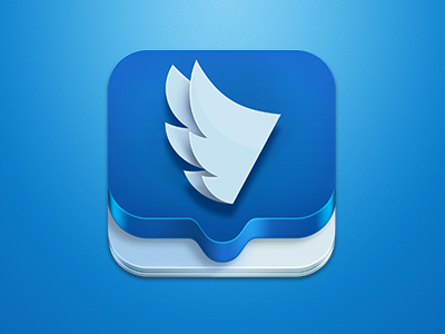 Supersecret app blue icon ios