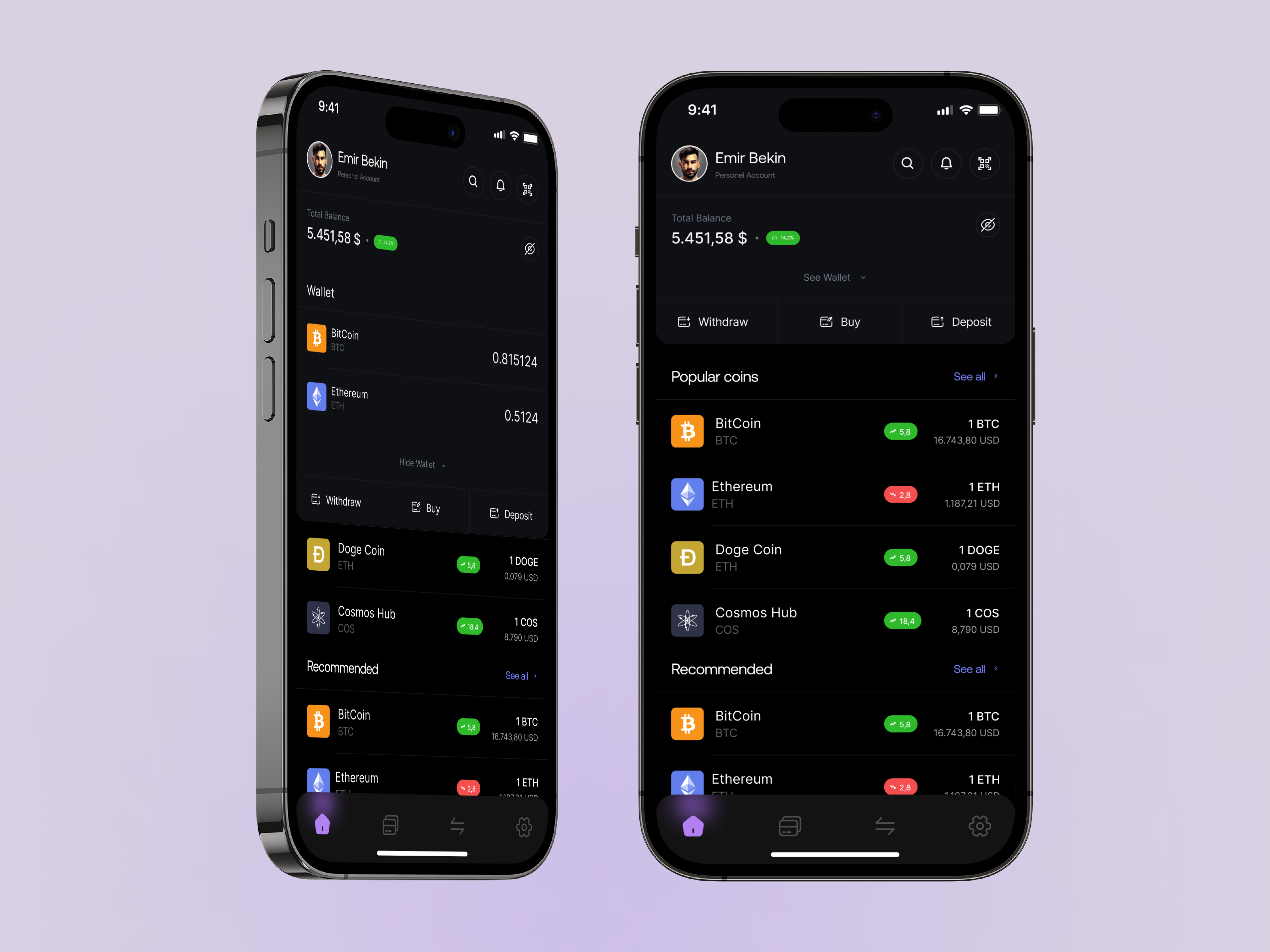 Cryptonic - Mobile App crypto crypto app design logo mobile mobile app product design ui user interface ux
